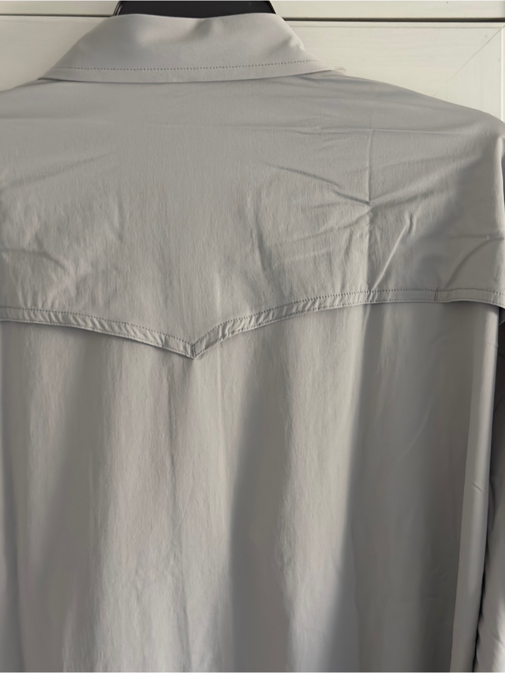 Poncho The San Saba Long Sleeve Shirt in Grey Men's Size XXL Regular Fit - Picture 8 of 10